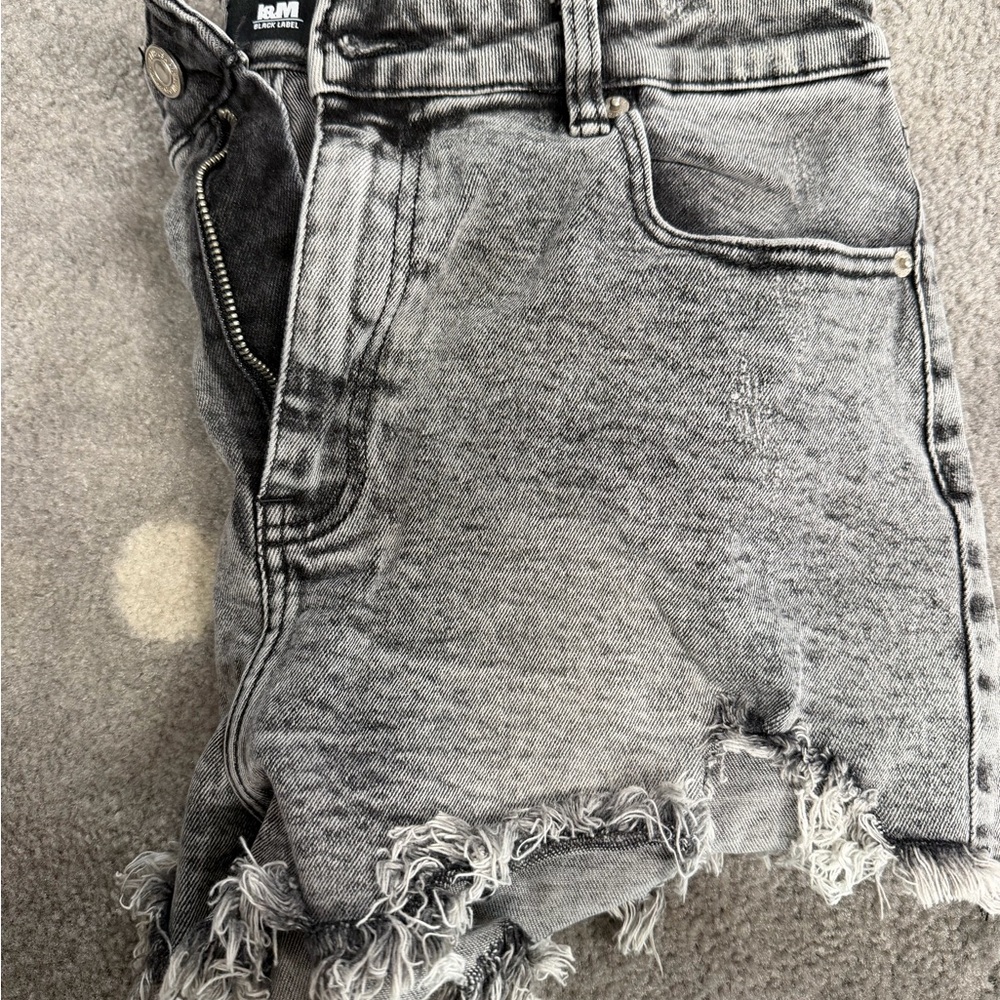Women's Gray Jean Shorts